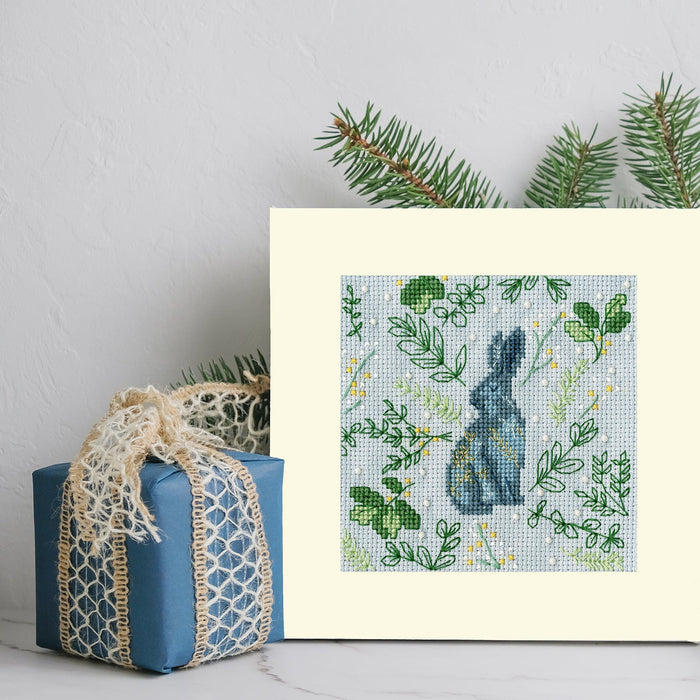 Scandi Hare Kit XMAS61 Counted Cross Stitch Kit