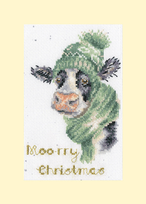 Moo-rry Christmas  XMAS67 Counted Cross Stitch Kit