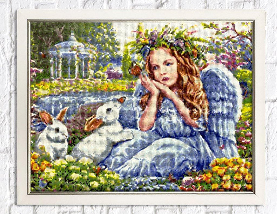 Diamond painting kit Angel in the Garden Crafting Spark 18.9 x 14.9 in CS2485 - Wizardi