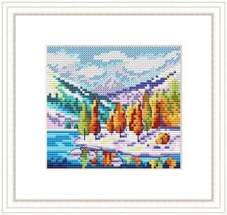 Autumn In The Mountains SM-613 Counted Cross-Stitch Kit - Wizardi