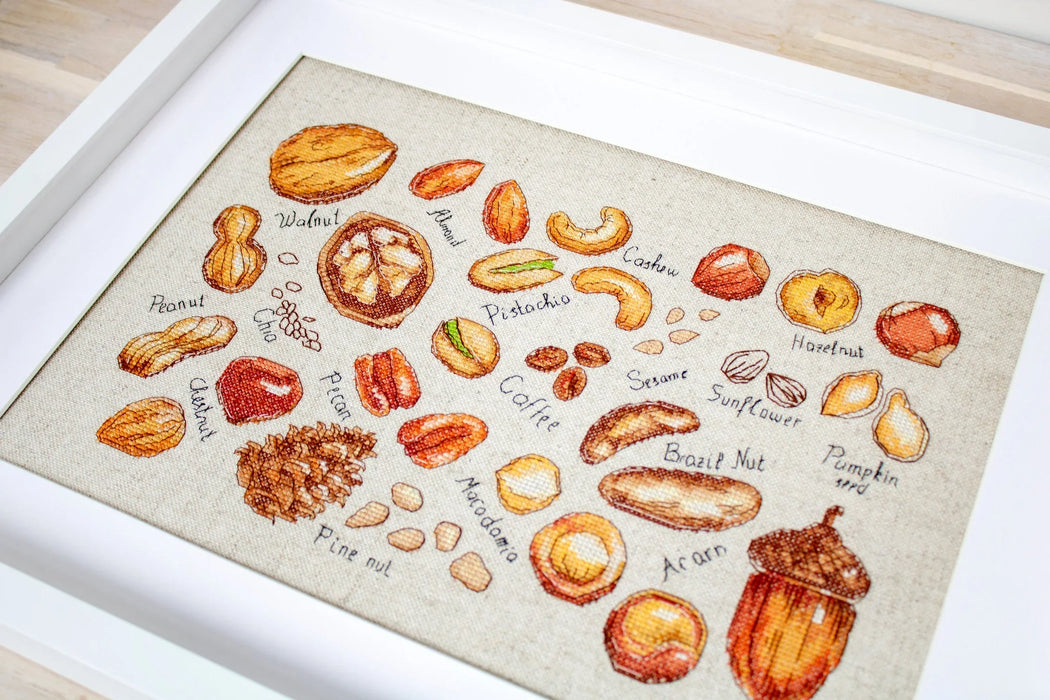 Nuts & seeds B1165L Counted Cross-Stitch Kit