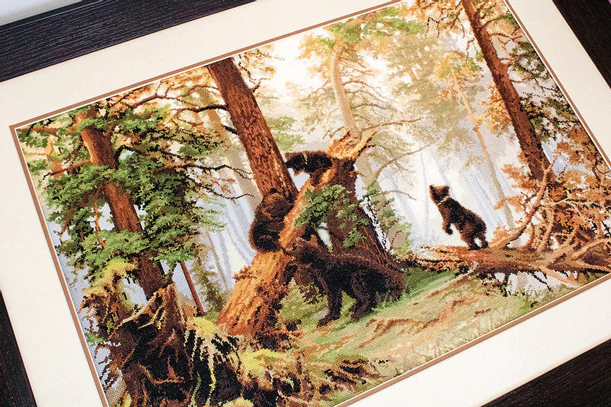 Morning in a Pine Forest B452L Counted Cross-Stitch Kit