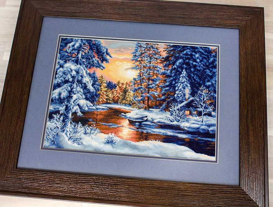Winter Landscape B477L Counted Cross-Stitch Kit