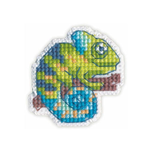 Badge-chameleon 1215 Counted Cross Stitch Kit - Wizardi