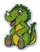 Badge - Dinosaur 1321 Counted Cross Stitch Kit - Wizardi