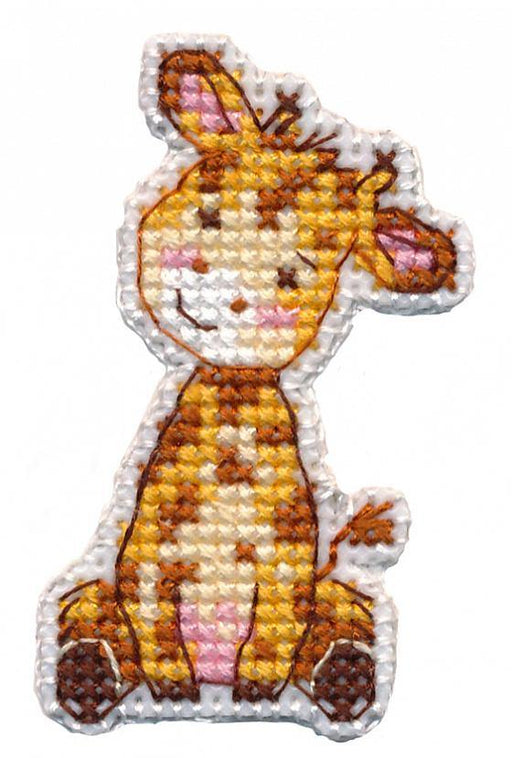 Badge- giraffe 1320 Counted Cross Stitch Kit - Wizardi