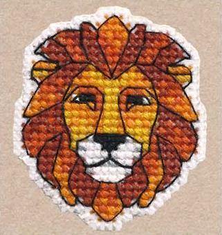 Badge-Lion 1170 Counted Cross Stitch Kit - Wizardi