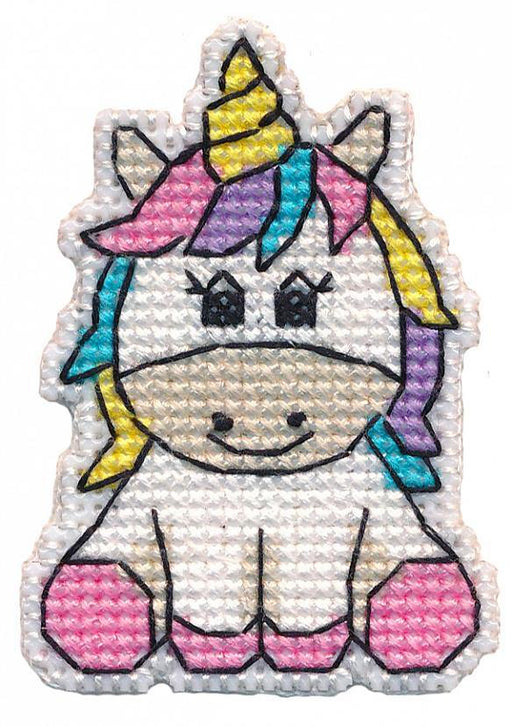 Badge - unicorn 1313 Counted Cross Stitch Kit - Wizardi