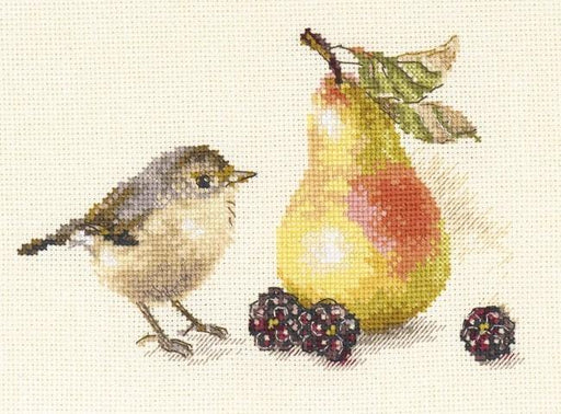 Bird and a Pear 5-23 Cross-stitch kit - Wizardi