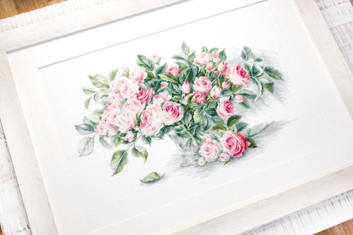 Bouquet of Pink Roses BL22866L Counted Cross-Stitch Kit - Wizardi