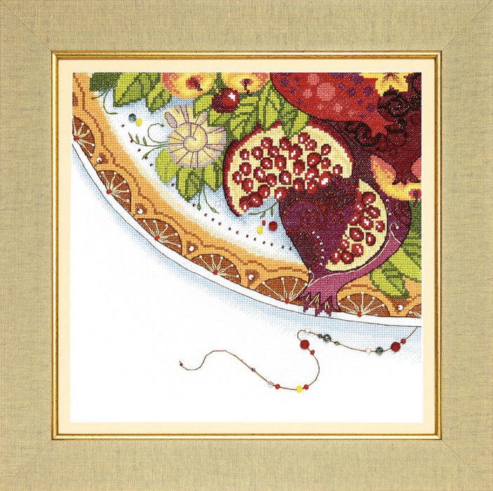 BT-187C Counted cross stitch kit Crystal Art "Colors of East. Pomegranate"