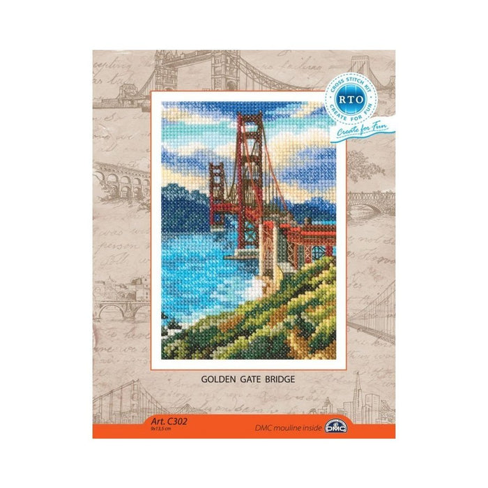 Golden Gate Bridge C302 Counted Cross Stitch Kit