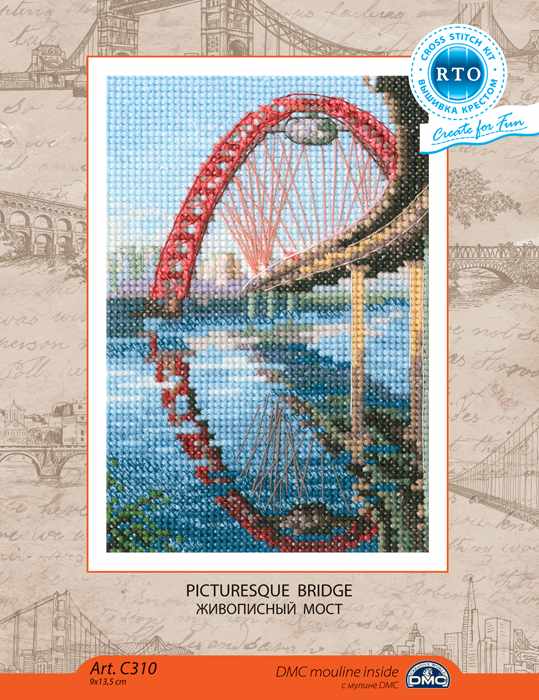 Picturesque bridge C310 Counted Cross Stitch Kit