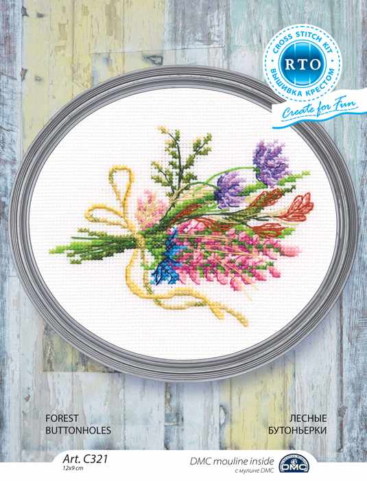 Forest buttonholes C321 Counted Cross Stitch Kit