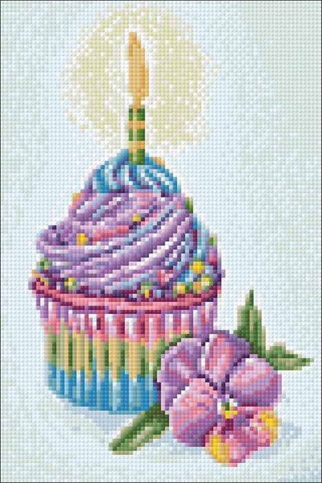 Celebration Cupcake Cs2720 7.87x11.81 inches Crafting Spark Diamond Painting Kit - Wizardi