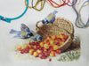 Chickadees and Sweet Cherries 1-14 Cross-stitch kit - Wizardi