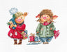 Christmas pigs B1161L Counted Cross-Stitch Kit - Wizardi