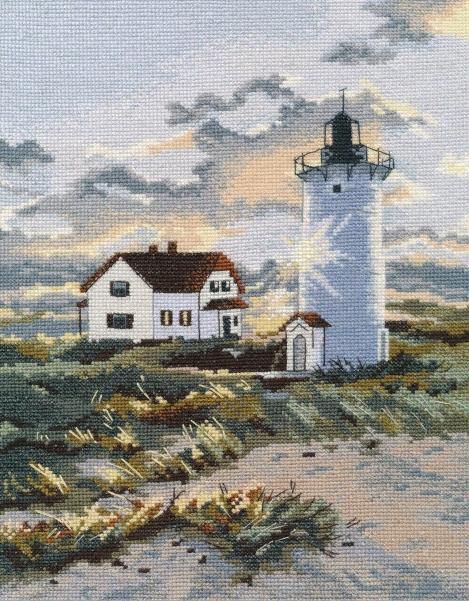 Coastal lighthouse 1174 Counted Cross Stitch Kit - Wizardi