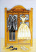Complete counted cross stitch kit - greetings card "Wedding clothes" 6271 - Wizardi