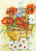 Complete cross stitch kit - greetings card "Wild flowers" 6212 - Wizardi