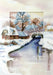 Complete cross stitch kit - greetings card "Winter landscape" 6197 - Wizardi
