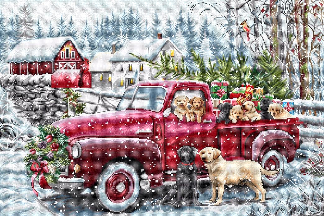 Counted Cross Stitch Kit Christmas delivery L8014 — cshobby