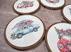 Counted Cross Stitch Kit Christmas Retro Cars / Kit of 5 Leti965 - Wizardi