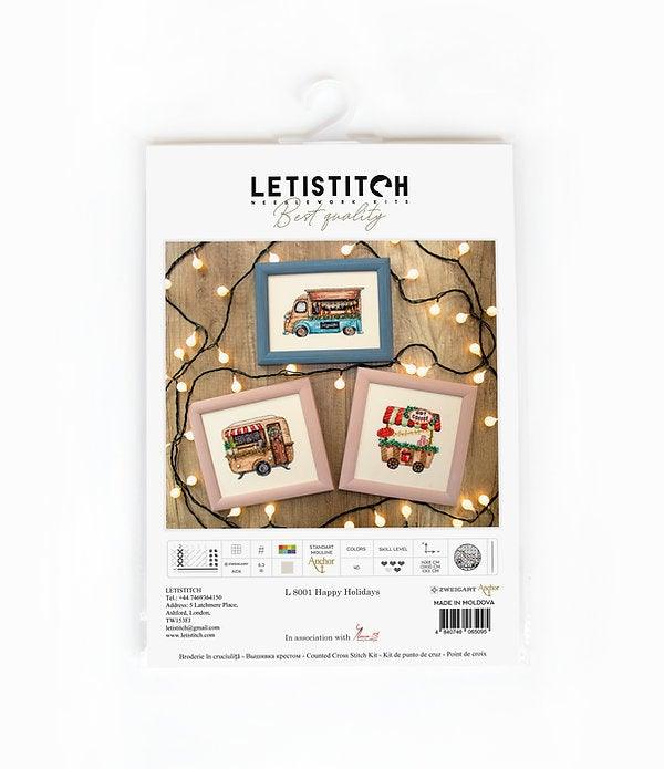 Counted Cross Stitch Kit Happy Holidays L8001 - Wizardi