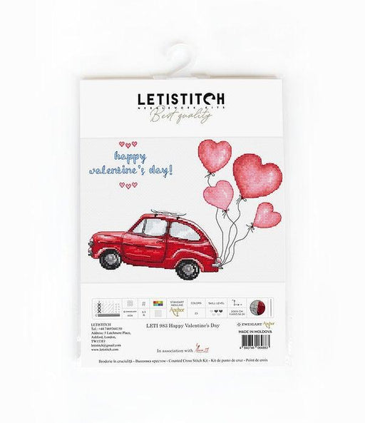 Counted Cross Stitch Kit Happy Valentine‚Äôs Day Leti983 - Wizardi