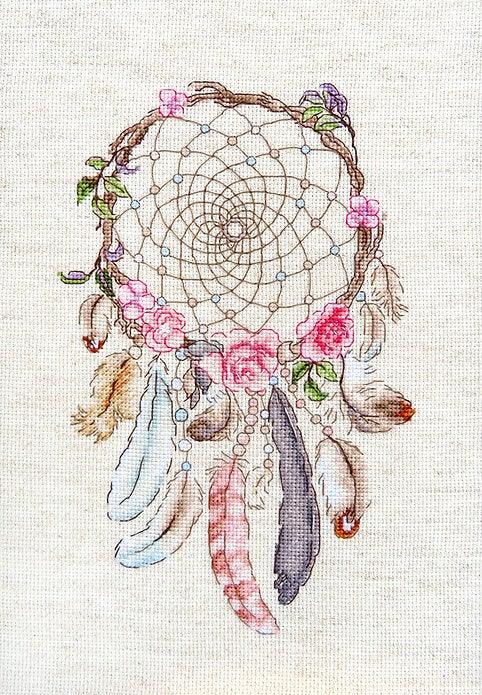 Counted Cross Stitch Kit Live your dreams Leti957 - Wizardi