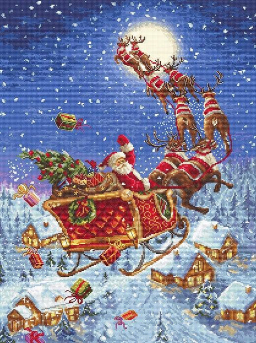 Counted Cross Stitch Kit The reindeers on their way! Leti958 - Wizardi
