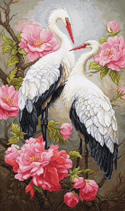 Guests of Spring BU5042L Counted Cross-Stitch Kit