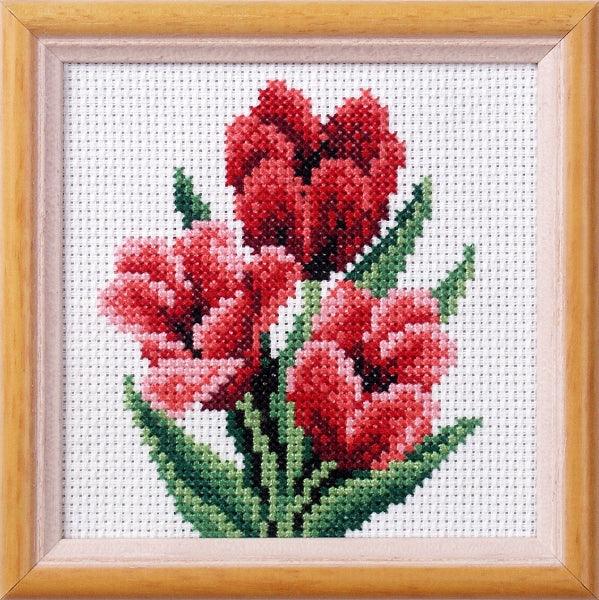 Cross stitch kit "Tulips " 7517 - Wizardi