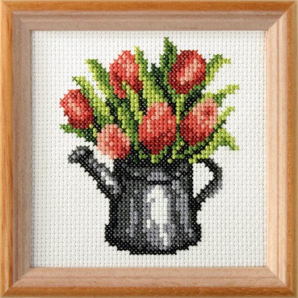 Cross stitch kit "Tulips" 7592 - Wizardi