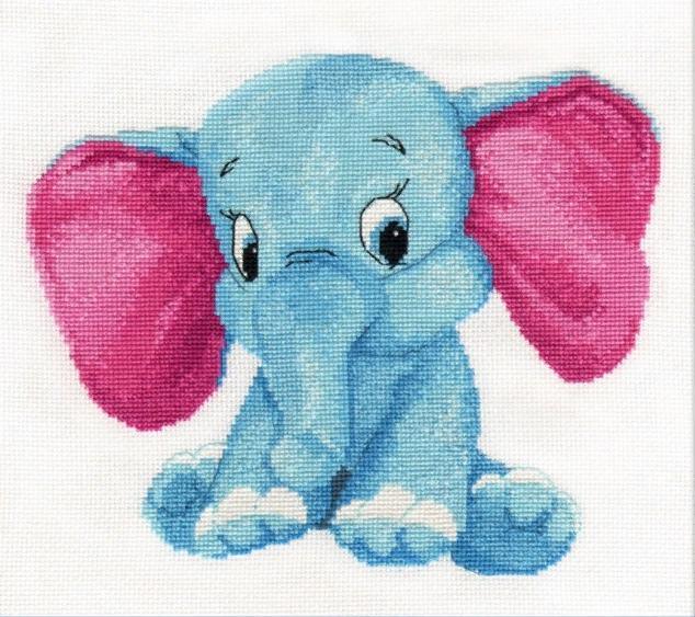 Elephant 913 Counted Cross Stitch Kit - Wizardi