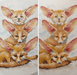 Fennec Fox Family SM-509 Counted Cross Stitch Kit - Wizardi