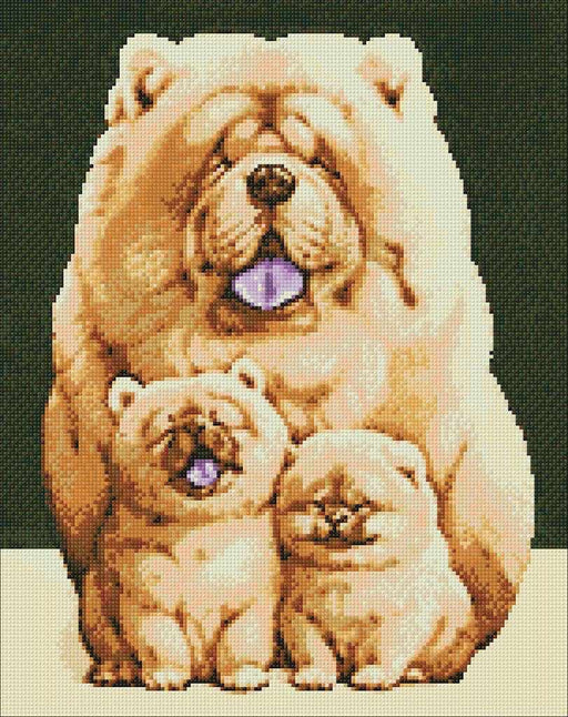 Fluffy Family WD187 14.9 x 18.9 inches - Wizardi