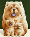 Fluffy Family WD187 14.9 x 18.9 inches - Wizardi