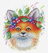 Fox with Flowers Cross Stitch kit M-555 / SM-555 - Wizardi