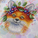 Fox with Flowers Cross Stitch kit M-555 / SM-555 - Wizardi