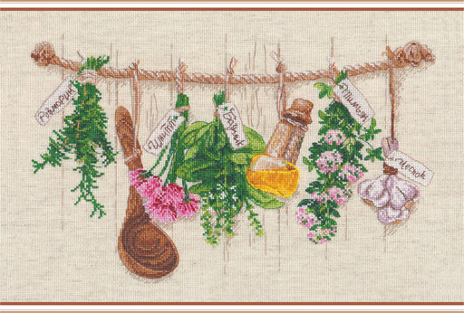 Fragnant herbs 1079 Counted Cross Stitch Kit - Wizardi
