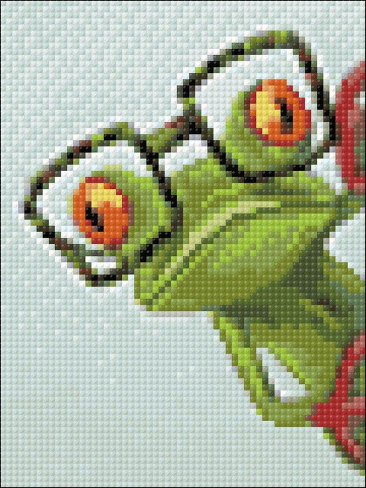Frog with Glasses CS2362 5.9 x 7.9 inches Crafting Spark Diamond Painting Kit - Wizardi