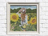 Diamond painting kit Girl in Sunflowers Field Crafting Spark 7.9 x 7.9 in CS2625 - Wizardi