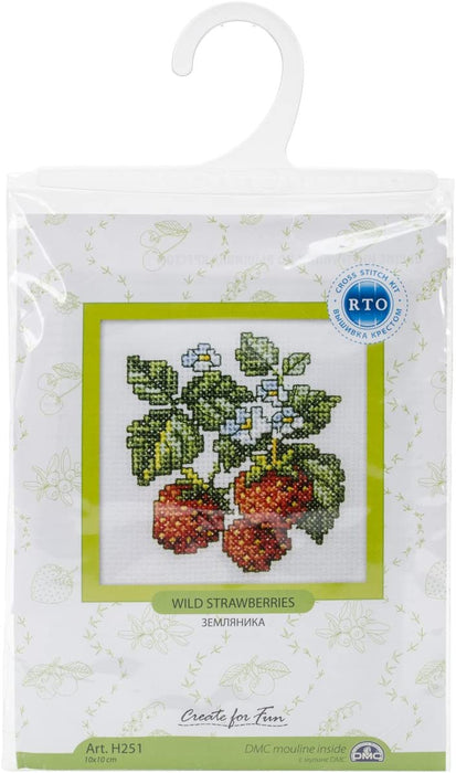 Wild Strawberries H251 Counted Cross Stitch Kit