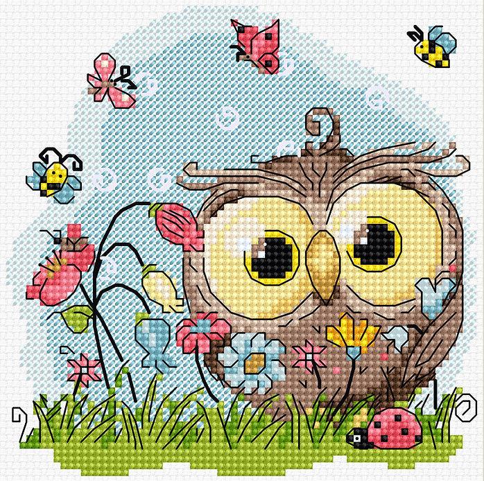 Happy Owl B1401L Counted Cross-Stitch Kit - Wizardi