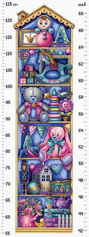 Height Chart Toys SNV-736 Cross-stitch kit - Wizardi