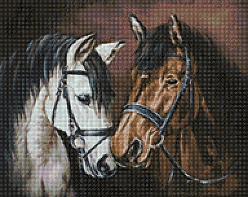 Horse Tenderness WD2469 14.9 x 18.9 inches - Wizardi