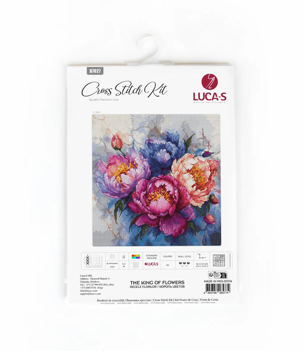 The King of Flowers B7027L Counted Cross-Stitch Kit