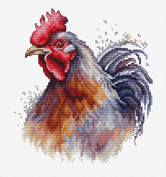The Cock BC217L Counted Cross-Stitch Kit