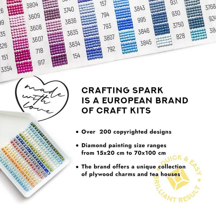 In Love CS2702 7.9 x 7.9 inches Crafting Spark Diamond Painting Kit - Wizardi